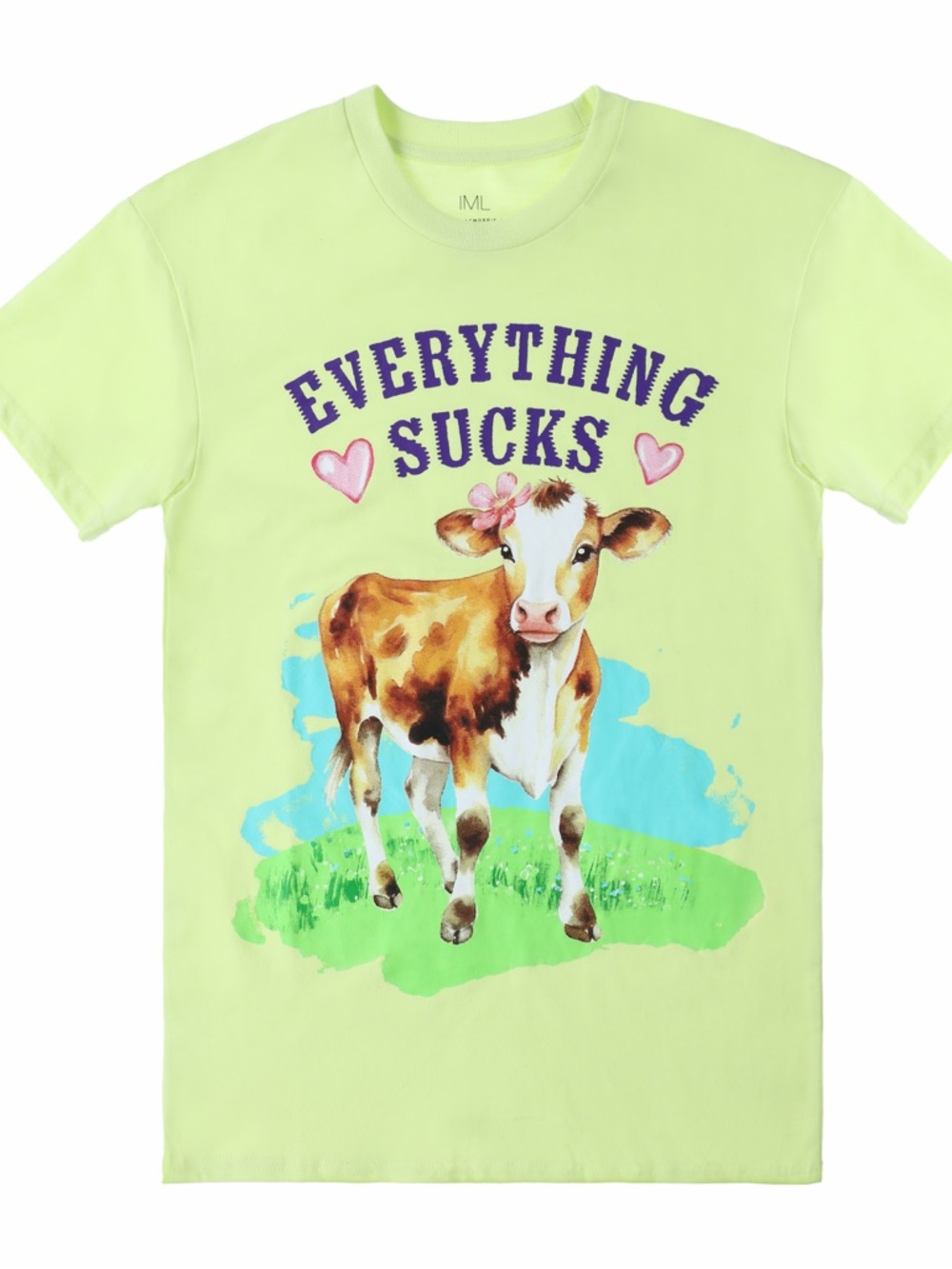 Everything sucks Cow shirt.